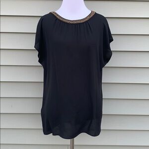 Loft black top blouse